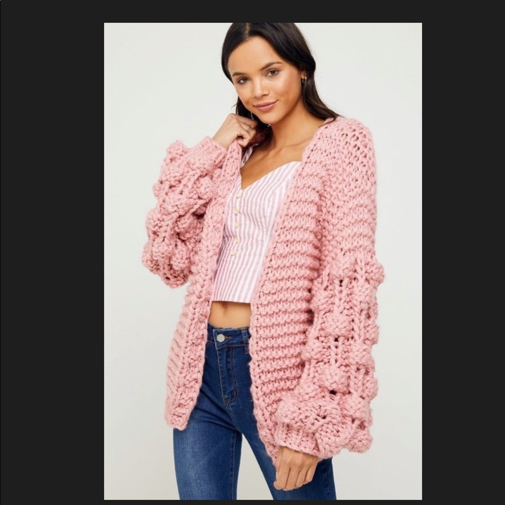 Sweet Blown Bubble Cardigan
